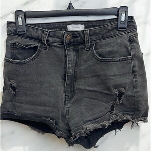 Forever 21 Black Distressed Women's Shorts